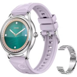 Colmi L28 Bluetooth Redonda Plata Correa Acero Inoxidable
