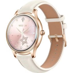 Colmi L28 Gold Smartwatch Bluetooth Correa de cuero Oro