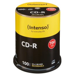 CD-R Intenso 700MB 52x Cakebox 100 piezas