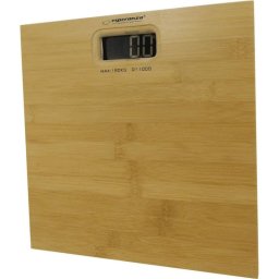 Báscula Digital Esperanza Bamboo EBS012 Hasta 180 kg Precisión 100 g Pantalla LCD Bambú