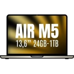 Apple Macbook Air 13,6"/ M5 10-Core CPU/ 24GB/ 1TB SSD/ 10-Core GPU/ Blanco Estrella