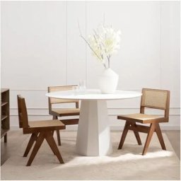 Mesa fija de Lacado Blanco 76 x 120- Olivier
