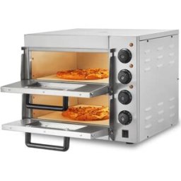 Horno SucceBuy Horno de Pizza Comercial, Mostrador, Doble Puente de 35.56CM