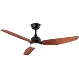 Ventilador de techo Perenz 7189 N CT negro con luz - Ø 132 cm, 3 aspas, 6 velocidades, motor DC de 40 W, silencioso