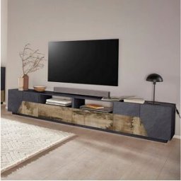 Web furniture Mueble TV salón cocina 260x43cm diseño moderno More Report