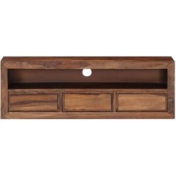 Clicnbuy Mueble de TV de madera maciza de Sheesham 120x30x40 cm