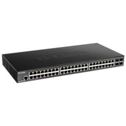 Switch Gestionado D-Link DGS-1250-52X 52 Puertos 48 RJ-45 10/100/1000 4 SFP+ 10G CLI Layer 2/3 Lite