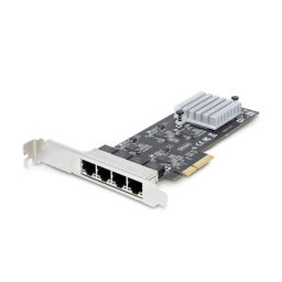 Tarjeta de Red StarTech.com I225-V PCI Express 2.5G 4 Puertos NBASE-T Perfil Bajo y Estándar