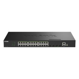 Switch D-LINK DGS-1530-28P/E gestionado 24 puertos Gigabit PoE+ 4x10G SFP+ rack