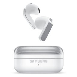 Auriculares inalámbricos Samsung Galaxy Buds4 Bluetooth con Cancelación Activa de Ruido blancos, resistencia IP54