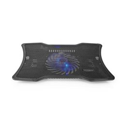 Soporte para portátil Nedis NBCR101BK con ventilador de 12,5 cm y USB