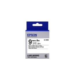 Cinta para impresora de etiquetas Epson LK-3WBN 9 mm 9 m negro sobre blanco