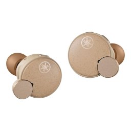 Auriculares Yamaha TW-E7B inalámbricos Bluetooth con Cancelación Activa de Ruido, Micrófono y protección IPX5, beige