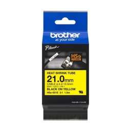 Cinta para impresora de etiquetas Brother HSE-651E Amarillo 69 mm
