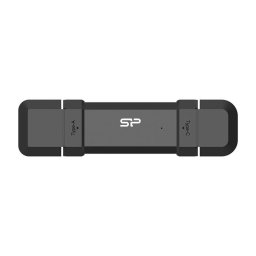 Unidad flash Silicon Power DS72 500 GB USB Type-A y Type-C 3.2 Gen 2 1050 MB/s negra