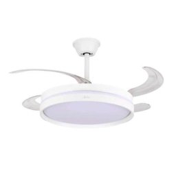 Ventilador de Techo con Luz Koenic 42W 4 Aspas 6 Velocidades Temporizador Función Invierno LED 25m²