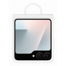 Funda para móvil Samsung EF-PF741TWEGWW Silicona Blanca Cover para Galaxy Z Flip7 FE y Z Flip6
