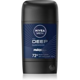 Men Deep Antitranspirante En Barra Para Hombre Black Carbon Dark Wood 50 Ml