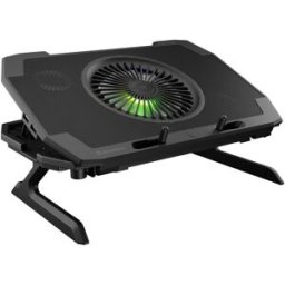 Génesis Base Refrigeradora Genesis OXID 850 RGB para portátiles de hasta 17,3'. Negro