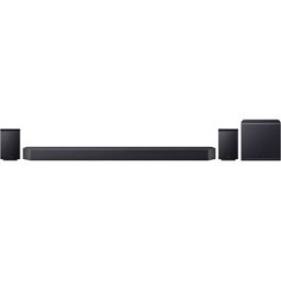 Samsung Barra de Sonido 2026 HW-Q990H Dolby Atmos Inalámbrico con Wi-Fi. 11.1.4 canales con 23 altavoces. Subwoofer inalámbrico. Negro Titanio