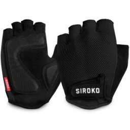 Siroko Guantes ciclismo Aero Black . (XS) Negro