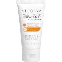 VICORVA Hidratante Facial FPS50 Con Color 50ml