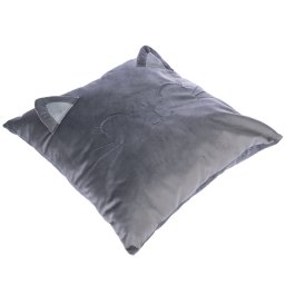 Cojín decorativo TIAKI con cara de gato - 1 unidad
