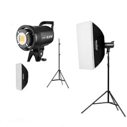 Kit luz de vídeo Godox SL60W Duo potencia 60W Bowens control inalámbrico