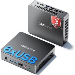 Mini PC GEEKOM Air12 Lite Intel N95 8GB 256GB SSD Gráficos Integrados Listo para Usar Conectividad Industrial