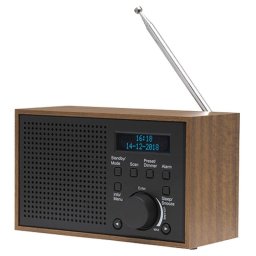 Radio Denver DAB-46DARK GREY Internet Analógico Digital DAB+ FM 2W LCD Negro Marrón