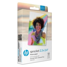 Papel Fotográfico HP Sprocket 2.3" x 3.4" Premium Zink Brillo 50 hojas