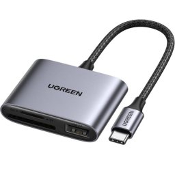 Lector de Tarjetas Ugreen 80798 USB 3.2 Type-C Gris