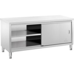 Armario bajo de cocina de acero inoxidable - ECO - 180 x 70 cm - 600 kg - Royal Catering 10011673