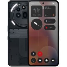 Nothing Phone (3a) Pro 12GB + 256GB móvil libre. (256 GB + 12 GB RAM) Negro