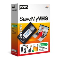 Capturadora de Vídeo Nero SaveMyVHS Digitalización VHS, Vinilo y Cassette USB Windows