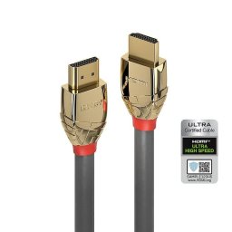 Cable HDMI Lindy Gold Line 2 m HDMI 2.1 48 Gbit/s Gris