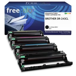 Cartucho de tóner Freecolor K18951F7 compatible Brother DR-243CL 18000 páginas pack 4 colores