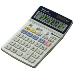 Calculadora Sharp EL-337C 12 dígitos Memoria 1+GT Batería LR44