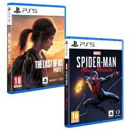 Pack The Last of Us Parte I + Spiderman Miles Morales PS5
