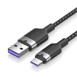 Cable USB Vention CTOBF 1 m USB-A a USB-C 2.0 480 Mbps Negro