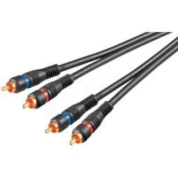 GOOBAY AVK 132-500 - Cable RCA, 2 conectores RCA, 5 m