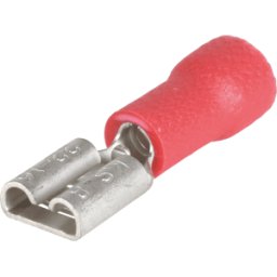 VOGT AG VT FSH-R-4,75 - Casquillo de enchufe plano, anchura: 4,75 mm, rojo