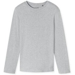 Schiesser Pijama Camiseta de Manga Larga gris jaspeado gris 52