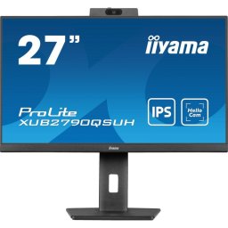 iiyama ProLite XUB2790QSUH-B1 27" IPS QHD 100Hz USB-C Webcam Altavoces Altura Ajustable