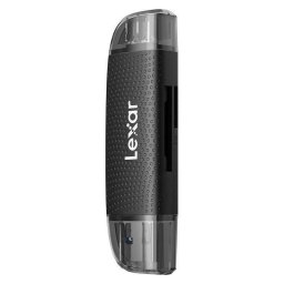 Lector de tarjetas Lexar LRW310X Doble Slot USB-A/C 205 MB/s Negro