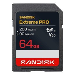 Tarjeta SD SanDisk Extreme Pro 64 GB UHS-I 200 MB/s V30 resistente