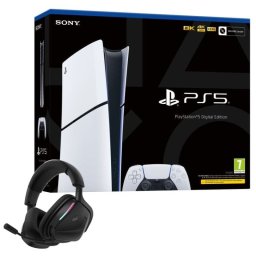 Sony PlayStation 5 Slim Digital Chasis E + Corsair Void V2 Auriculares Inalámbricos Negros
