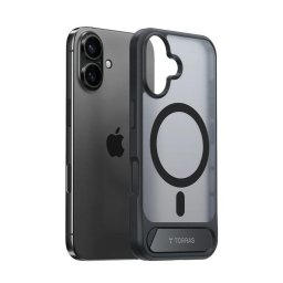 Funda para móvil Torras Pstand Cover Negro Compatible con iPhone 16 6,1" MagSafe Soporte