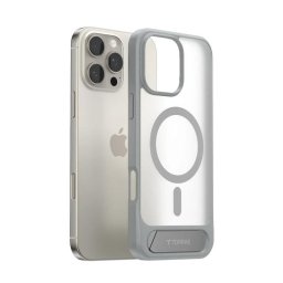 Funda para móvil Torras Pstand Cover Gris Magnética Soporte para iPhone 16 Pro Max