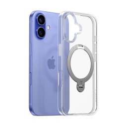 Funda para móvil Torras Ostand Spin Cover Transparente con anillo soporte para iPhone 16